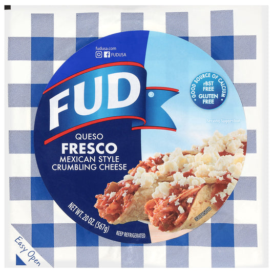 Queso fresco desmenuzado estilo mexicano FUD de 20 onzas