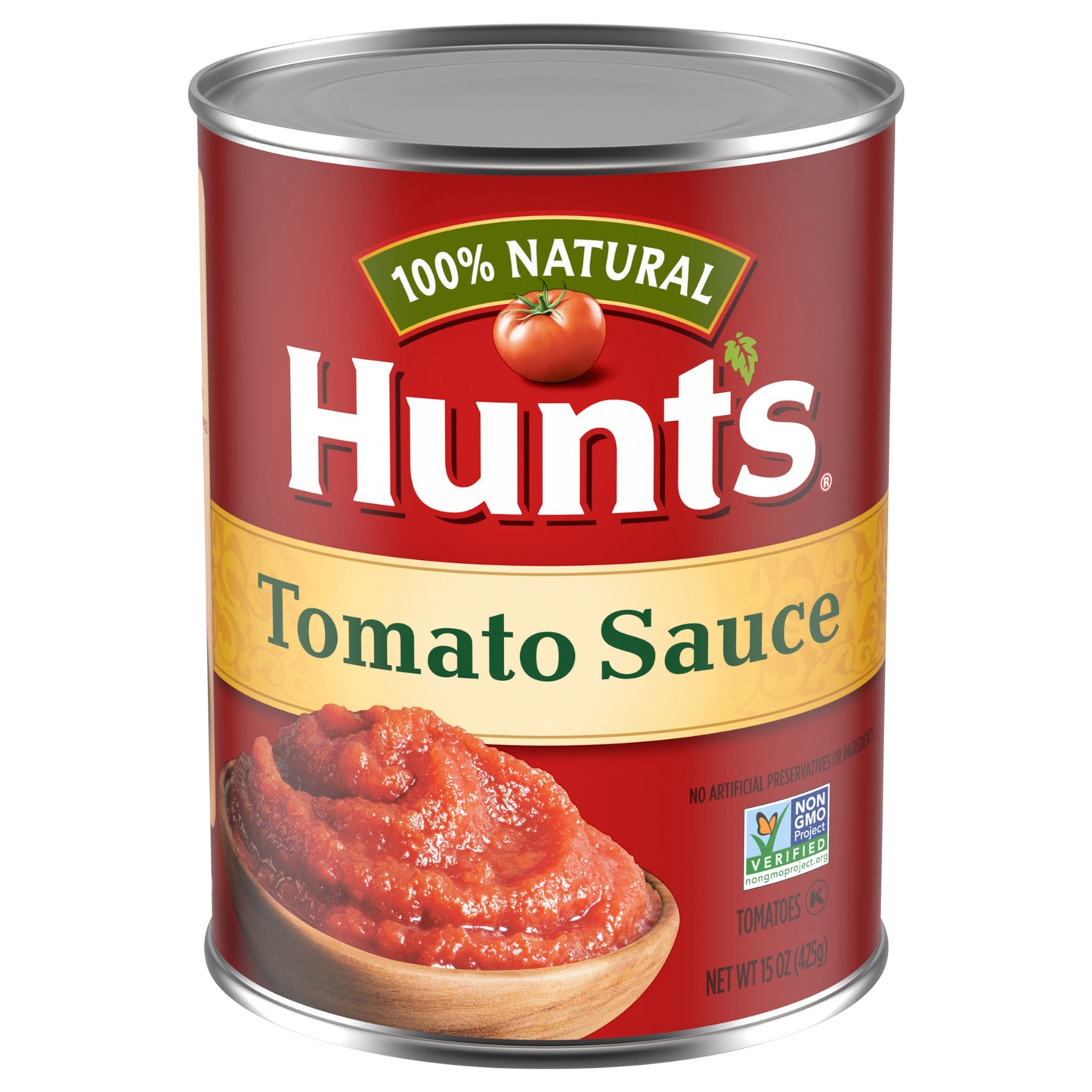 Salsa de tomate 100% natural Hunt's, salsa de tomate enlatada, 15 oz.