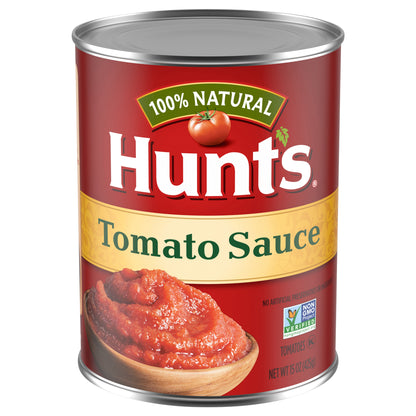Salsa de tomate 100% natural Hunt's, salsa de tomate enlatada, 15 oz.