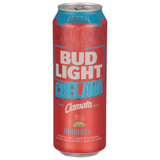Bud Light® Chelada Original con cerveza Clamato®, lata de 740 ml (25 onzas líquidas).