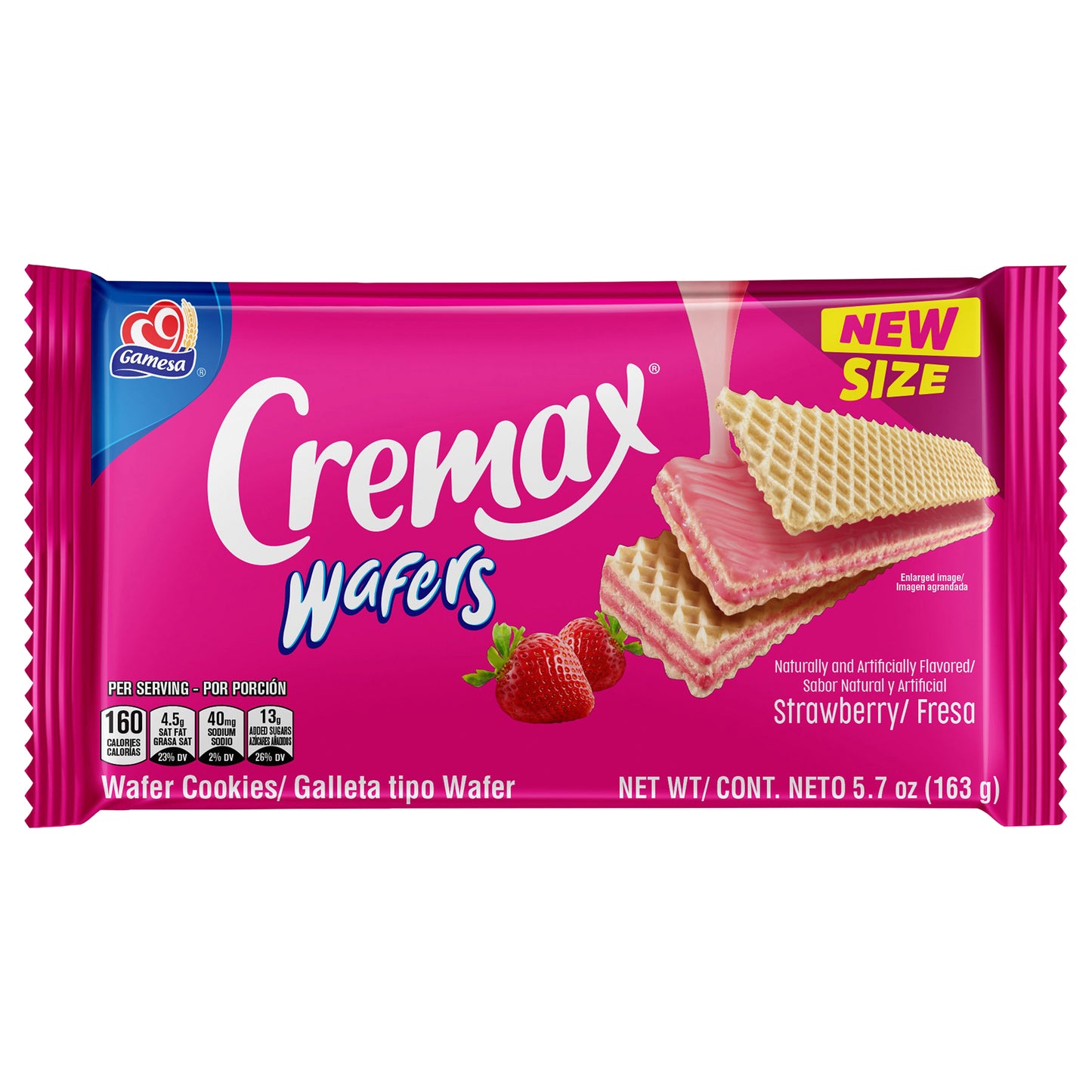 Galletas de oblea Gamesa Cremax sabor fresa de 5.7 oz