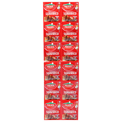Polvo ablandador de carne Malher, 12 paquetes de 0,25 oz