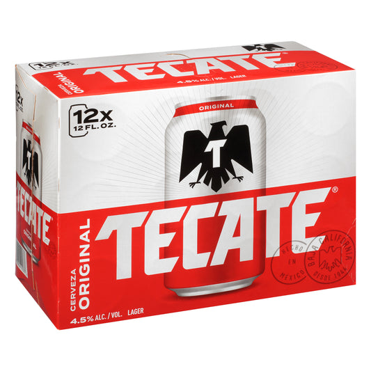 Cerveza Tecate Lager Original 12 unidades