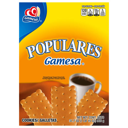 Galletas Gamesa Populares, caja de papel de 31.7 onzas
