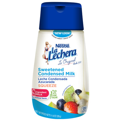 Leche condensada azucarada La Lechera Squeeze de 335 ml