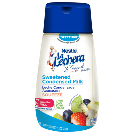 Leche condensada azucarada La Lechera Squeeze de 335 ml