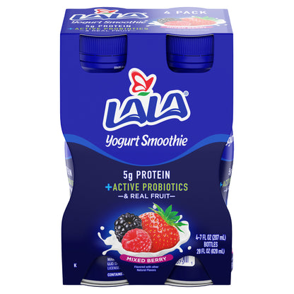 Batido de yogur con frutos rojos LALA (paquete de 4)
