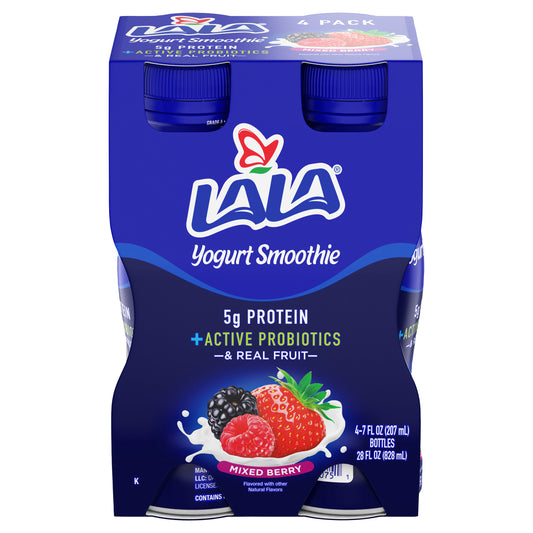 Batido de yogur con frutos rojos LALA (paquete de 4)