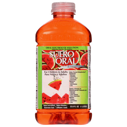 Solución electrolítica oral Suero sabor sandía 33.8 fl oz