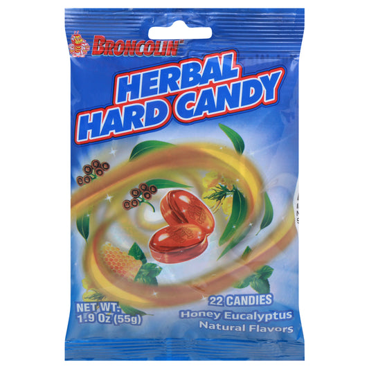 Broncolin Honey Eucalyptus Herbal Hard Candy 22 ea