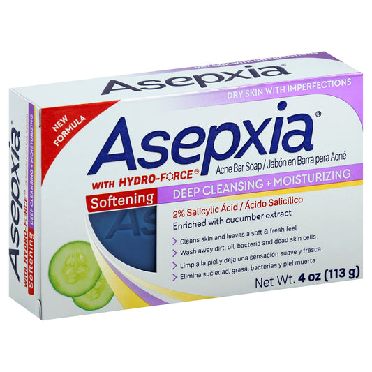Jabón en barra Asepxia para el acné de 113 g (4 oz)
