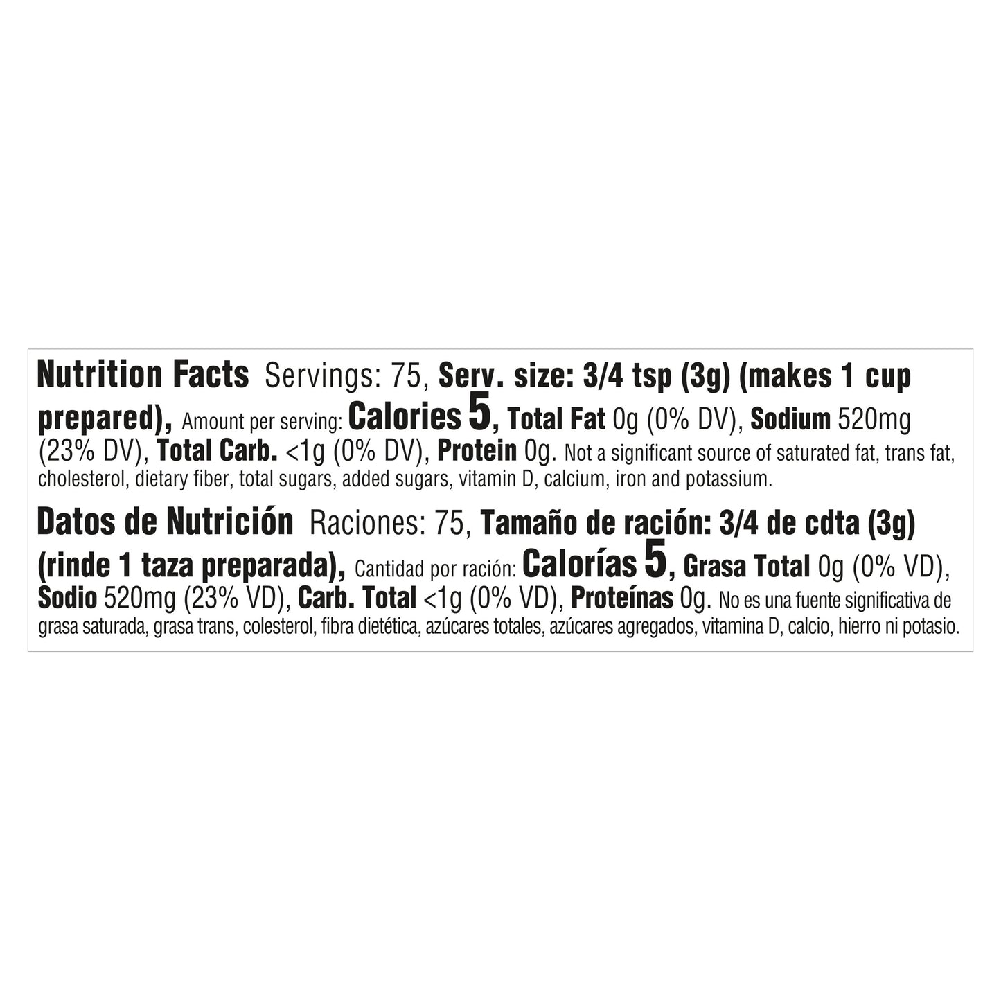Caldo de carne granulado Knorr de 224 g (7.9 oz)
