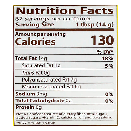 1 2 3 Vegetable Oil 33.8 oz