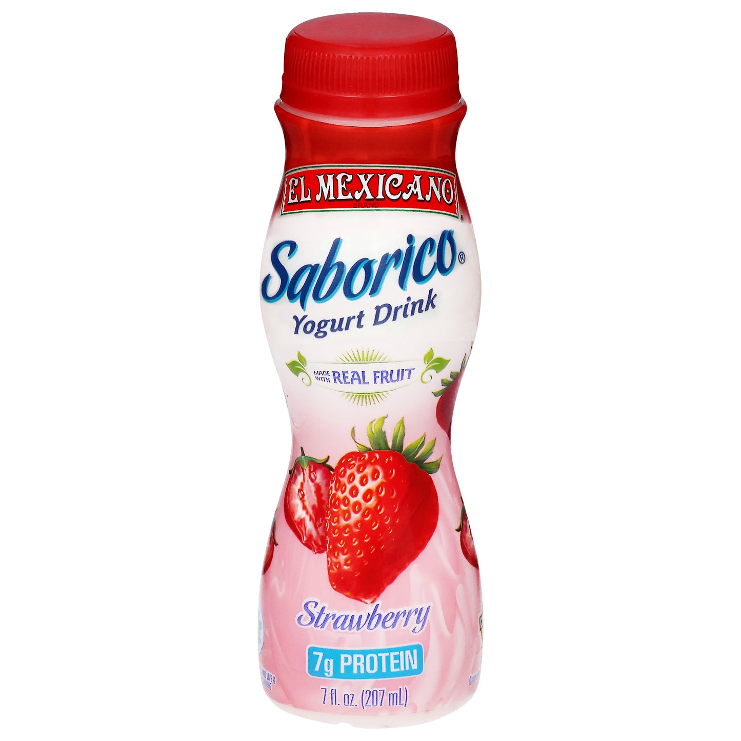 El Mexicano Saborico Bebida de Yogurt de Fresa 7 fl oz
