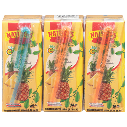 Néctar de piña Natura, 3 cajas de 200 ml