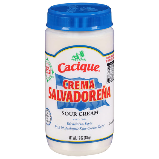 Cacique Estilo Salvadoreño Crema Salvadoreña Crema Agria 15 oz