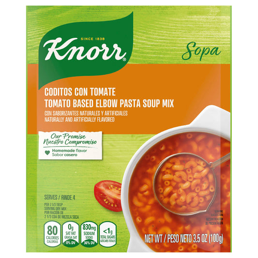 Mezcla para sopa de pasta de codo a base de tomate Knorr de 99 g