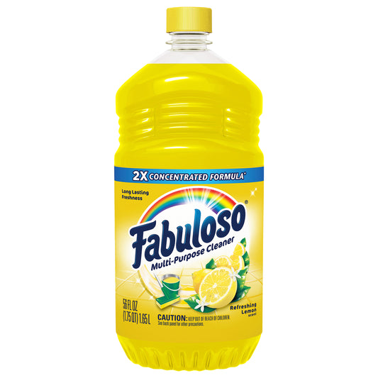 Limpiador multiusos Fabuloso, fórmula 2X concentrada, aroma a limón, 56 oz.