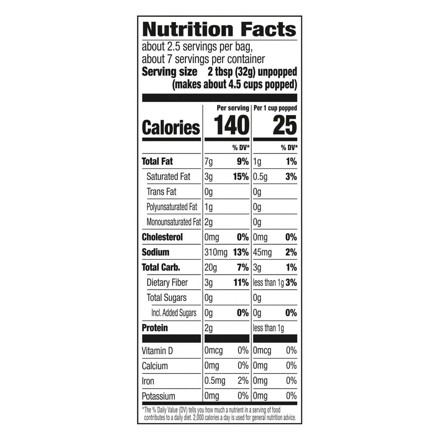Palomitas de maíz para microondas ACT II sabor mantequilla, paquete de 3 bolsas de 78 g (2.75 oz).