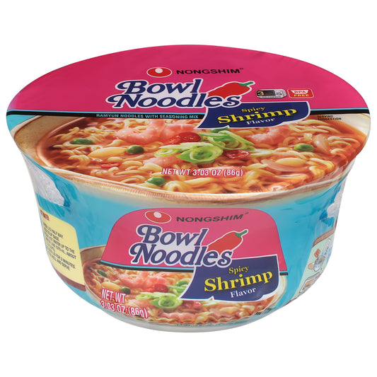 Fideos Nongshim sabor a camarones picantes 86 g