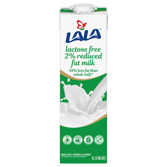 Leche Lala 2% reducida en grasa y sin lactosa 1.06 cuartos