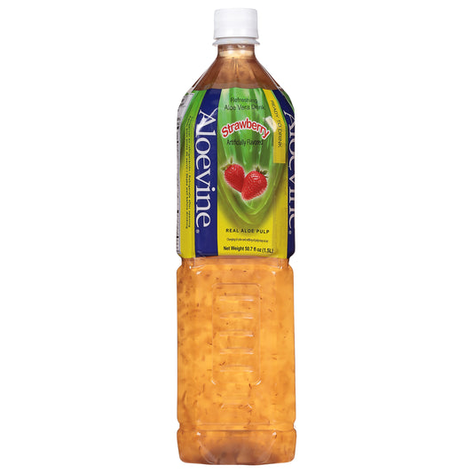 Bebida refrescante de aloe vera y fresa Aloevine 50.7 fl oz