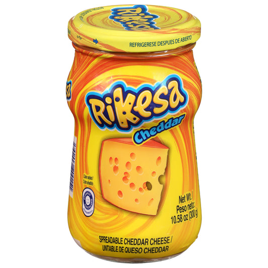 Queso cheddar untable Rikesa de 10.58 onzas