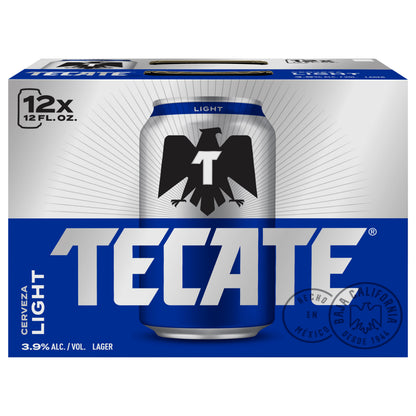 Cerveza Tecate Light Lager, 12 latas de 355 ml (12 onzas líquidas)
