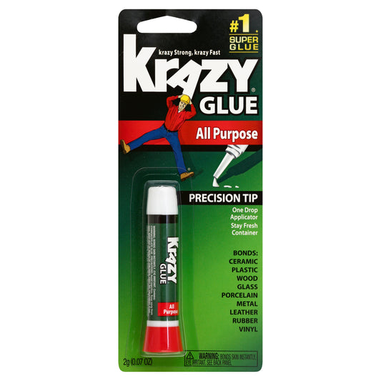 Pegamento instantáneo Krazy Glue de 2 gramos (0,07 oz)