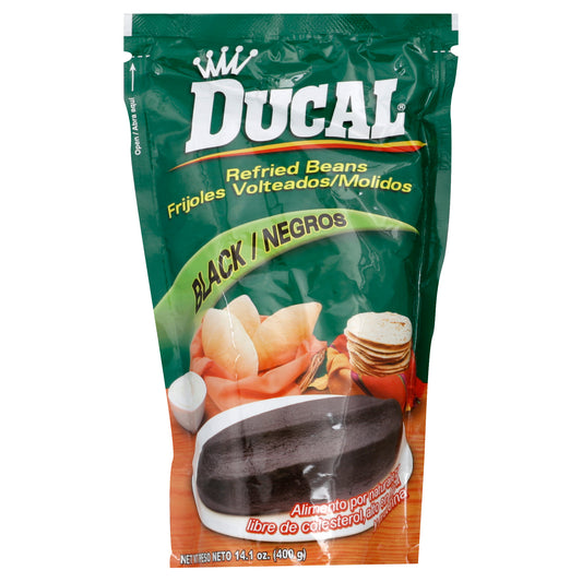 Frijoles refritos Ducal de 400 g (14.1 oz) - Negros