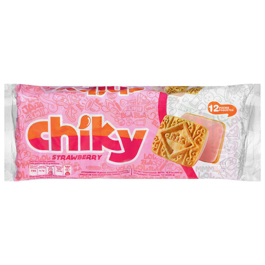 Galletas de fresa Chiky, 12 paquetes de 1.4 oz