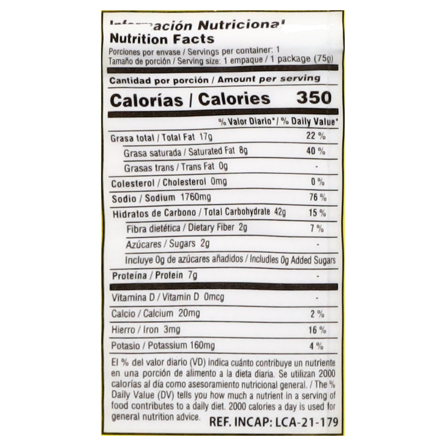 Sopa instantánea sabor pollo Laky Men 75 g