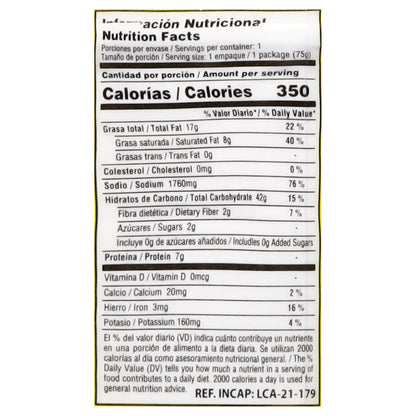 Sopa instantánea sabor pollo Laky Men 75 g
