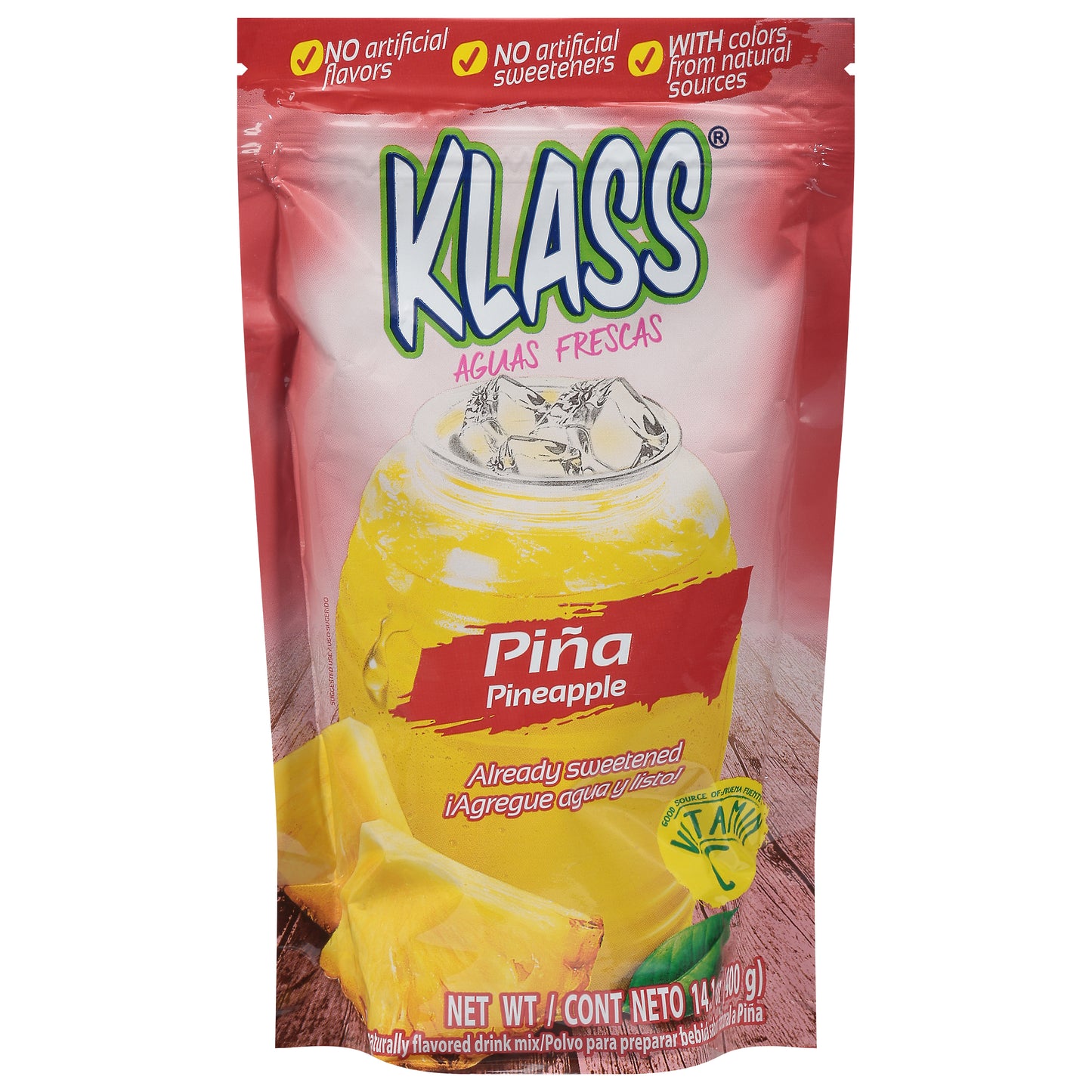 Mezcla para bebida de piña Klass de 14.1 onzas