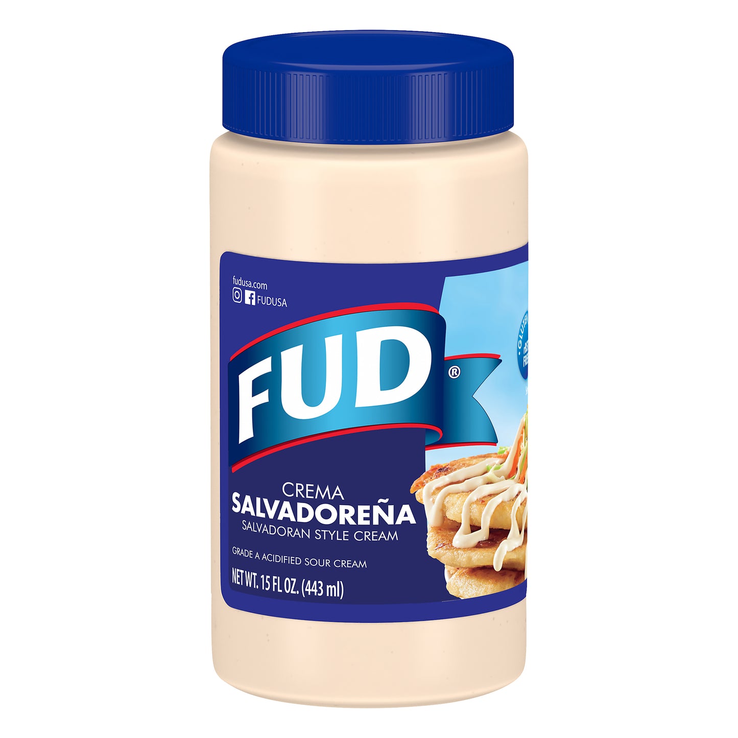 Crema agria acidificada estilo salvadoreño FUD de 15 onzas