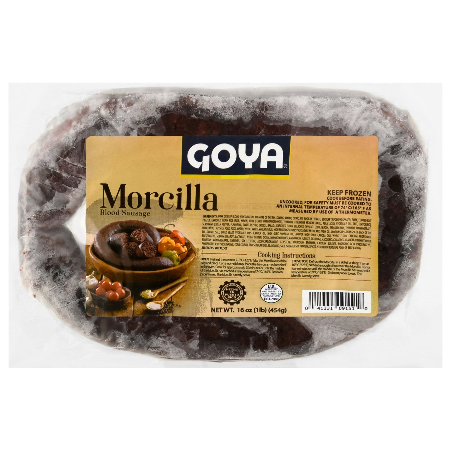 Goya Morcilla Blood Sausage 16 oz