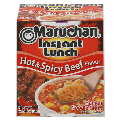 Sopa de fideos ramen Maruchan Instant Lunch sabor a carne picante 2.25 oz