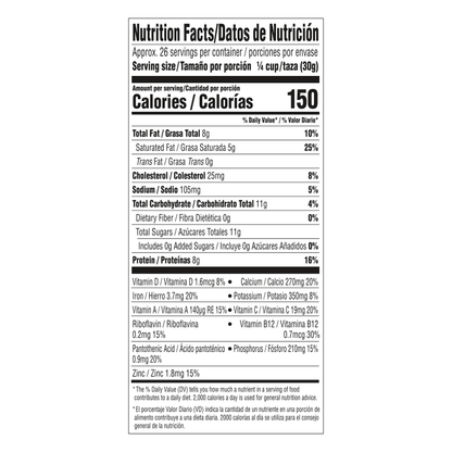 Leche en polvo entera fortificada NIDO 28.2 oz (1.76 lb - 800 g) Inglés-Español