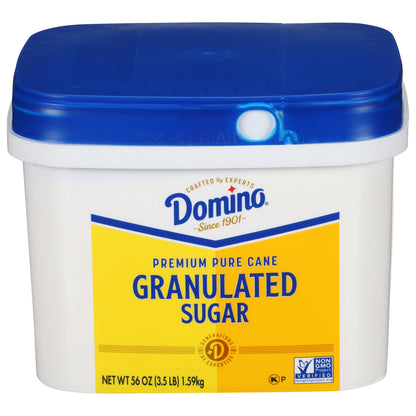 Azúcar granulada de caña pura Domino Premium, envase de 1,6 kg (3,5 lb).