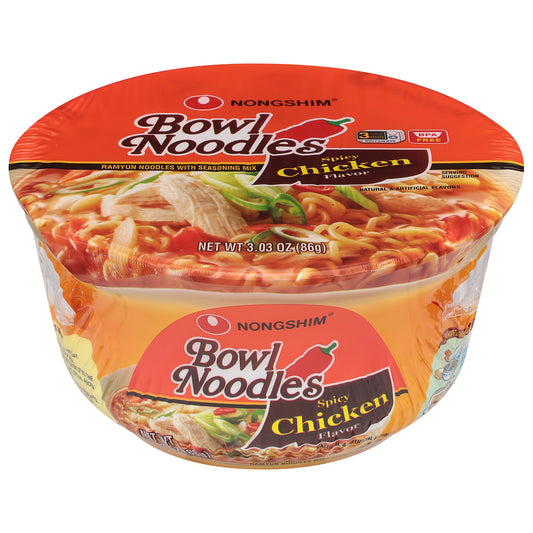 Fideos Nongshim sabor a pollo picante 86 g
