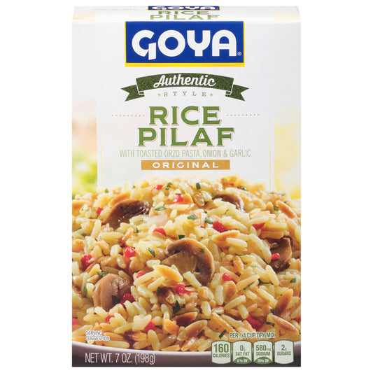 Goya Authentic Style Original Rice Pilaf with Toasted Orzo Pasta, Onion & Garlic 7 oz
