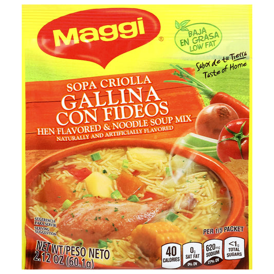 Mezcla para sopa de fideos con sabor a pollo Maggi 2.12 oz