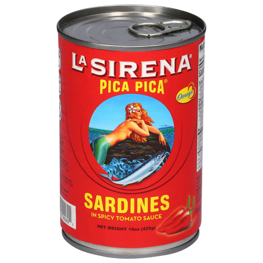 La Sirena Pica Pica Sardinas en Salsa de Tomate Picante 15 oz
