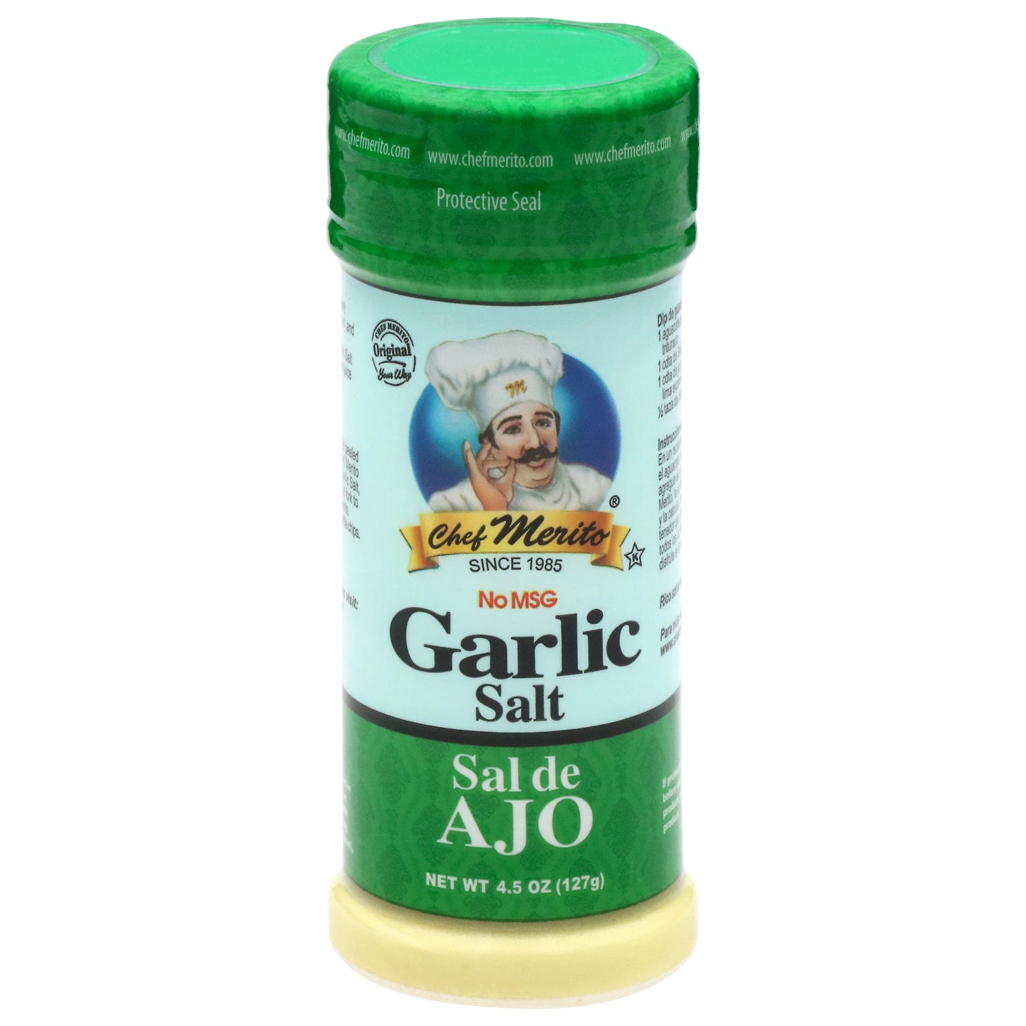 Chef Merito Garlic Salt 4.5 oz