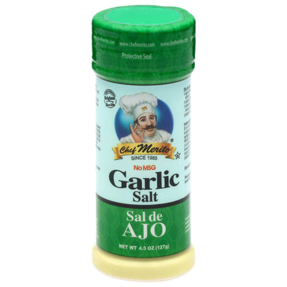 Chef Merito Garlic Salt 4.5 oz
