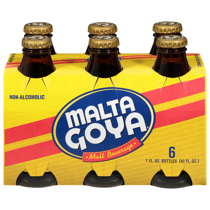 Bebida de malta sin alcohol Malta Goya, botellas de 6 a 7 onzas líquidas