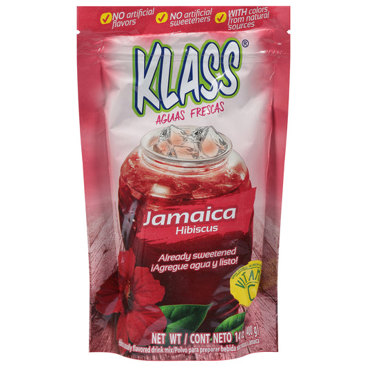 Mezcla para bebida de hibisco jamaicano Klass de 14.1 onzas