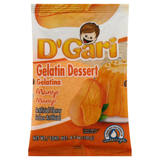 Postre de gelatina de mango D'Gari 4.2 oz