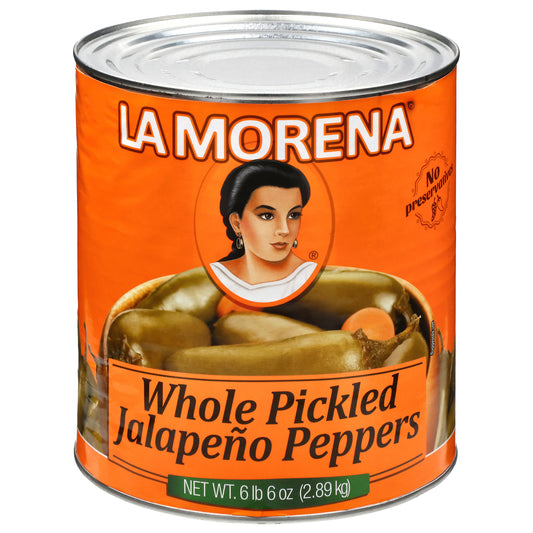 La Morena Whole Pickled Jalapeno Peppers 102 oz