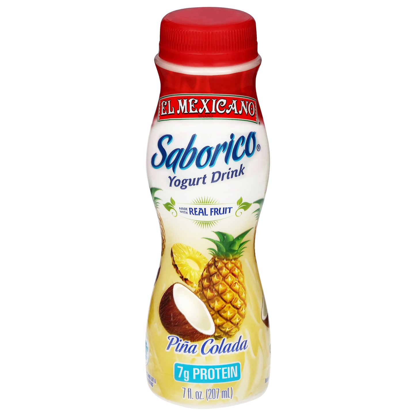 El Mexicano Saborico Bebida de yogur de piña colada 7 fl oz
